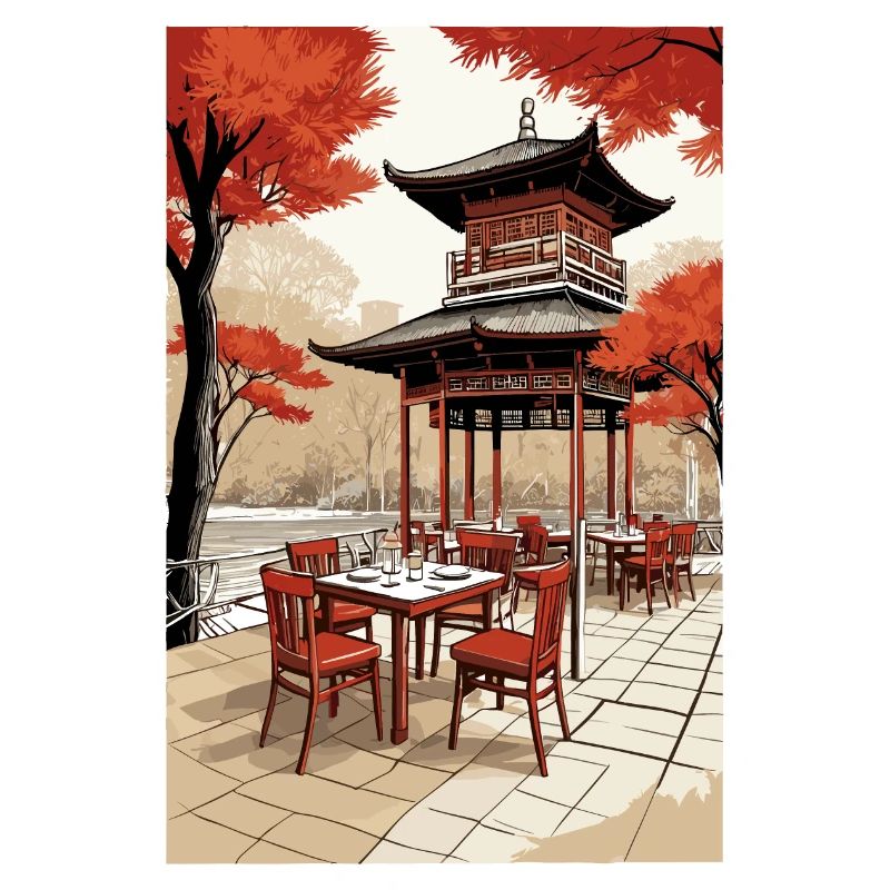 Asiatisches Kaffee