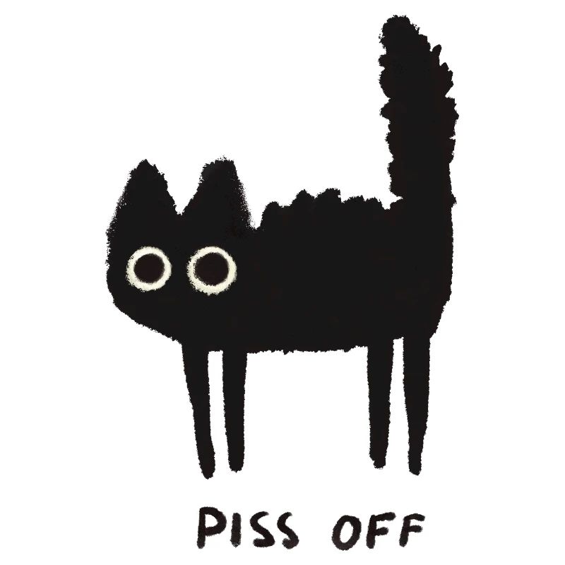 Grumpy Kitty Vibes - Laissez-moi tranquille
