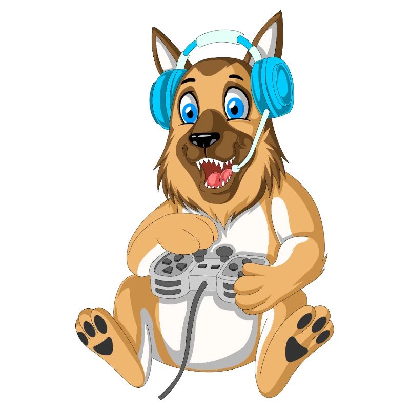 Deutscher Schäferhund Gamer