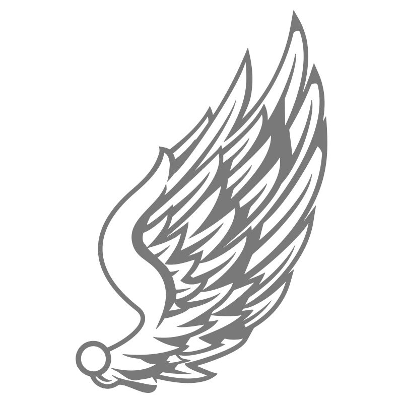 Feuer und Flügel Illustrationsdesign