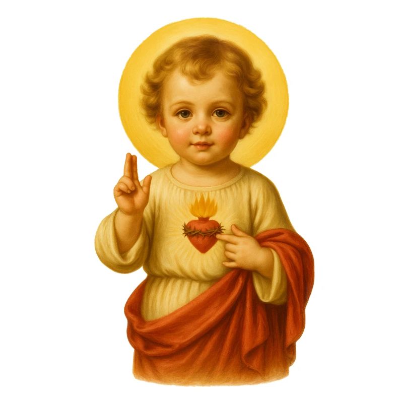 Jesuskind mit Heiligenschein