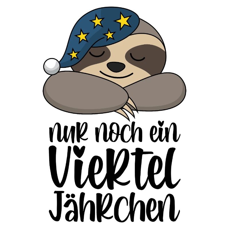 Plus que le quart d’année restant - Cute Sloth