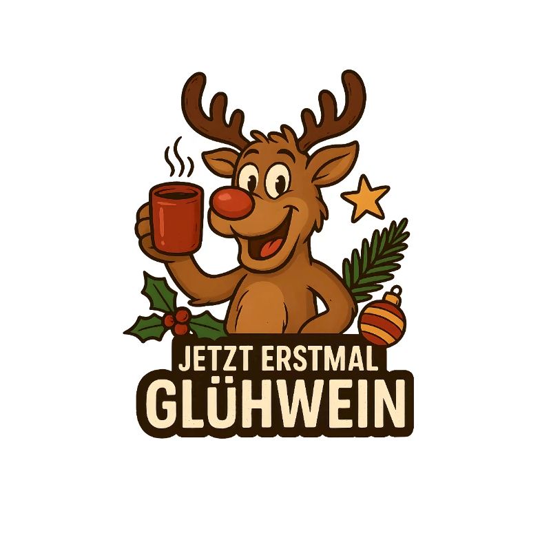 Glühwein Fan Rentier