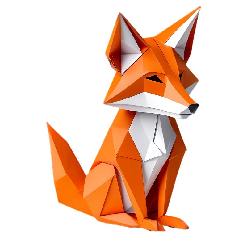 Polygon-Fuchs Illustration