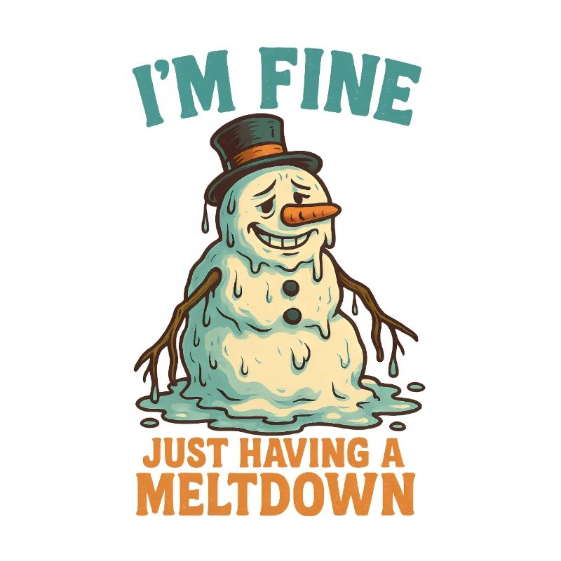 Schmelzender Schneemann I'm fine