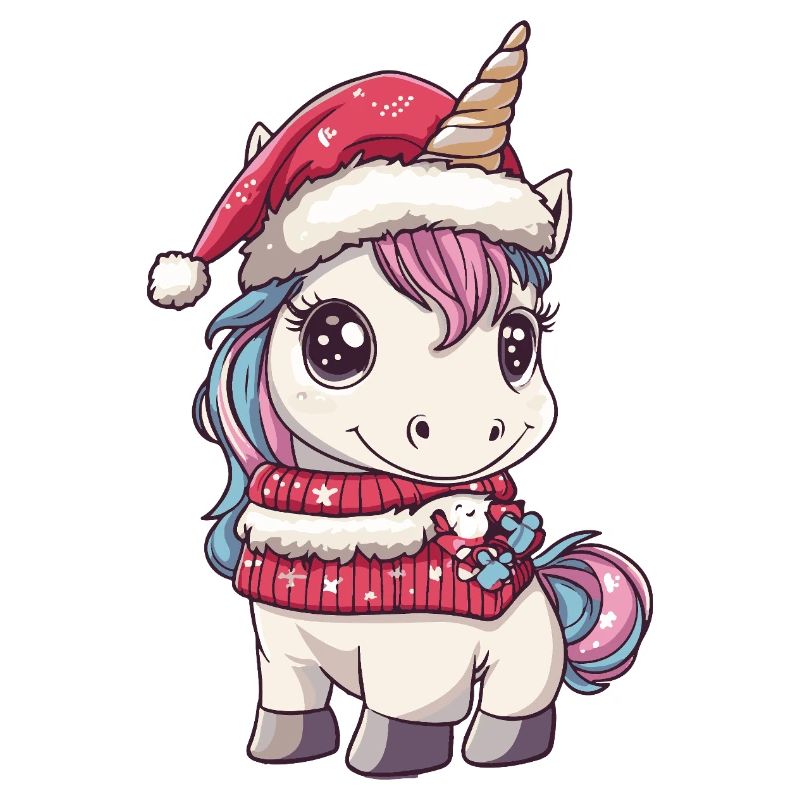 Einhorn Weihnachten Xmas