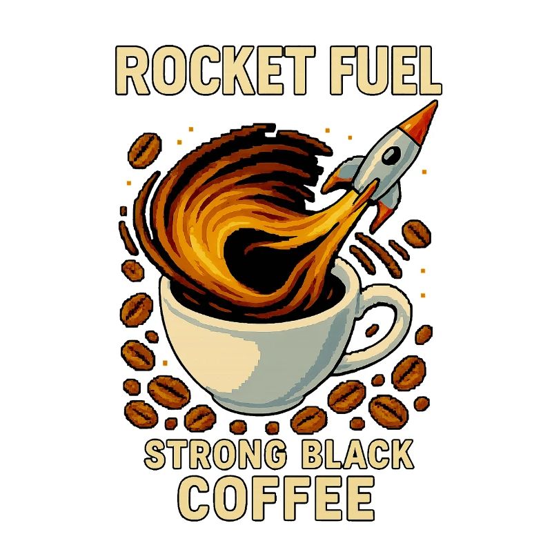 Raketentreibstoff Starker Schwarzer Kaffee