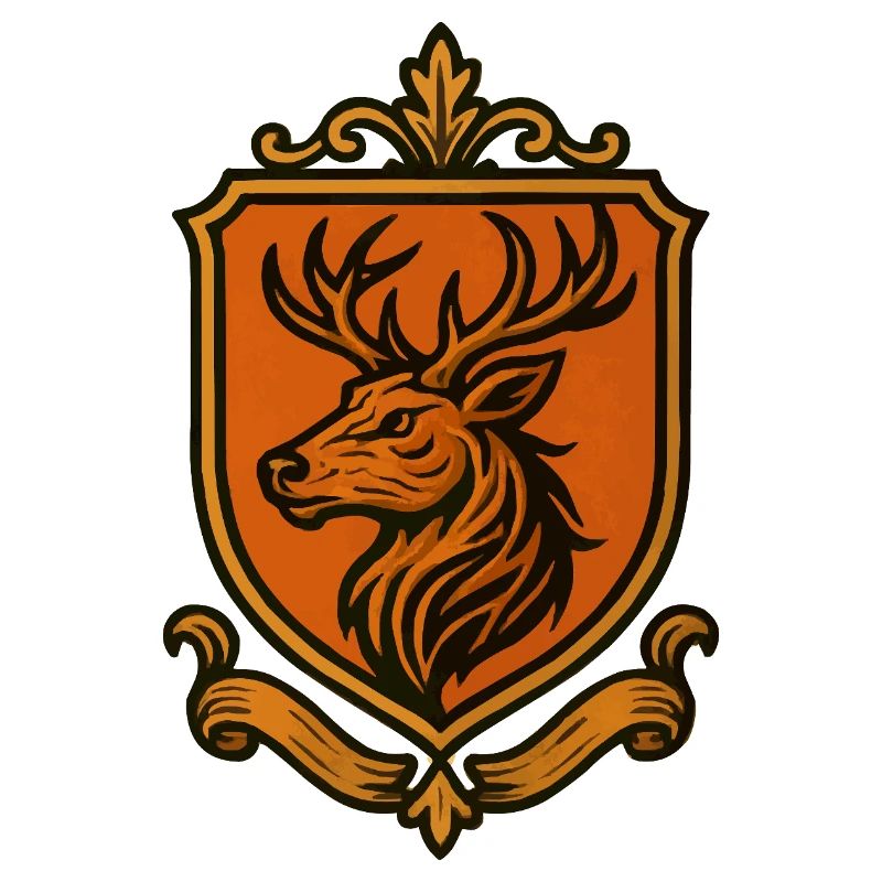 Heraldischer Hirsch Wappen