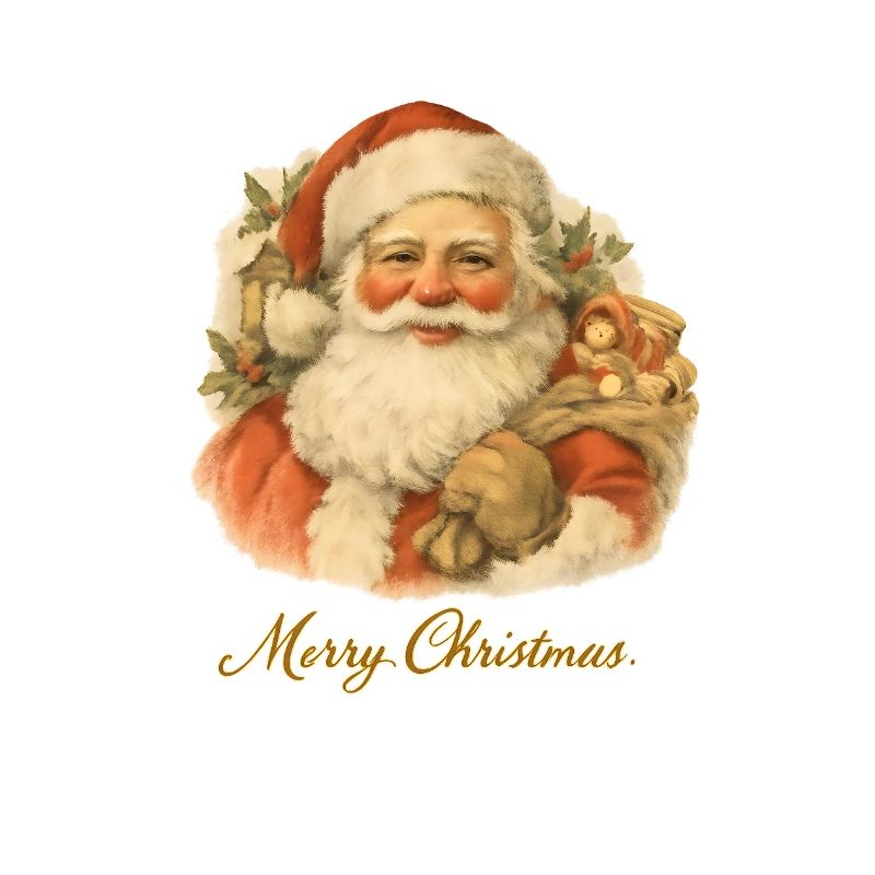 Weihnachtsmann mit Teddybär