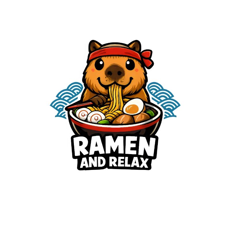 Ramen and Relax Capybara