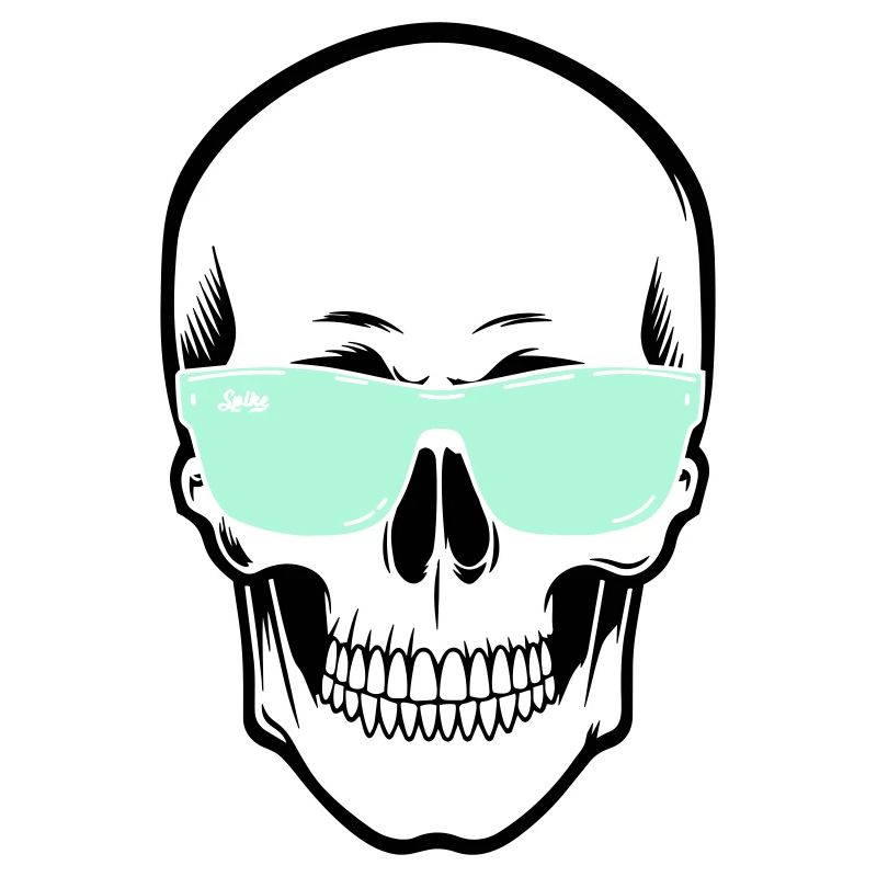 Farbverstellbare Sonnenbrille Smile Skull