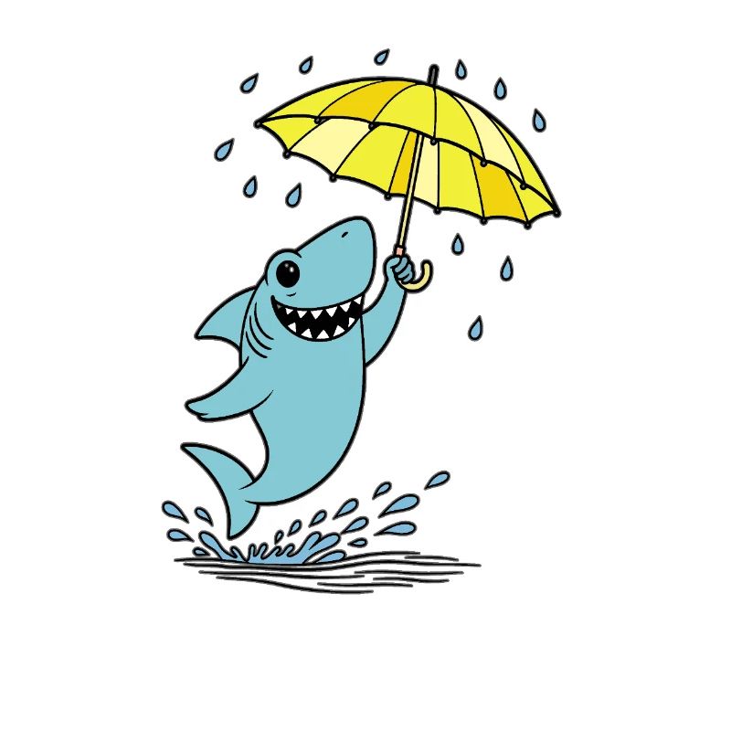 Schirmhai im Regen