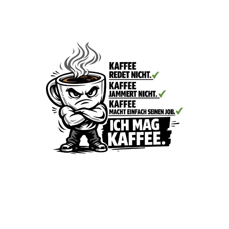 Kaffee lustiger Kaffeespruch
