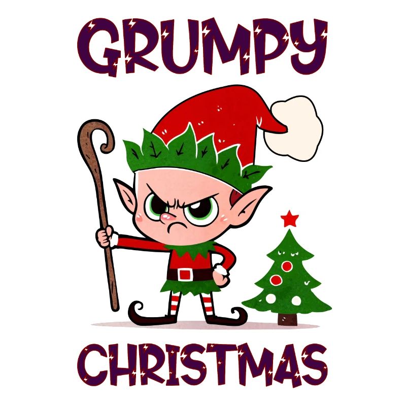 Grumpy Christmas Elf
