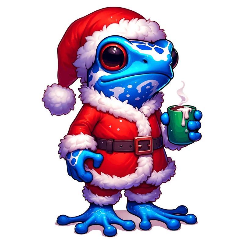Pfeilgiftfrosch Frosch Weihnachtsmann