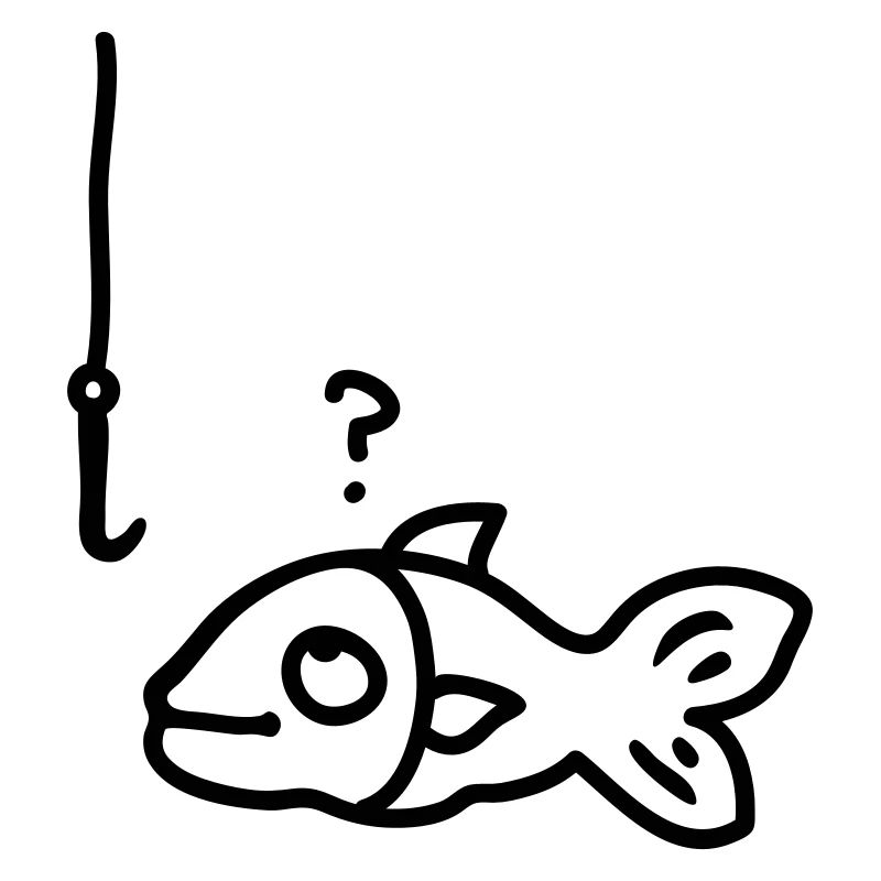 Fisch Angelhaken - line