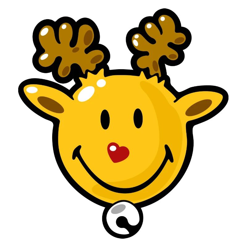 Smiley Christmas Rudolph