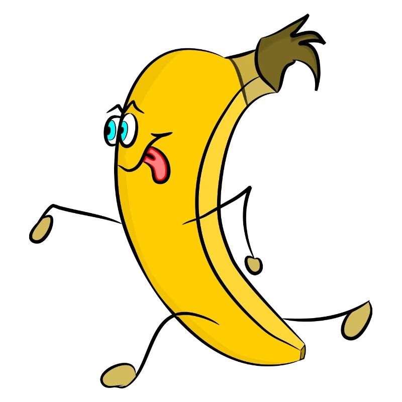Laufende Banane