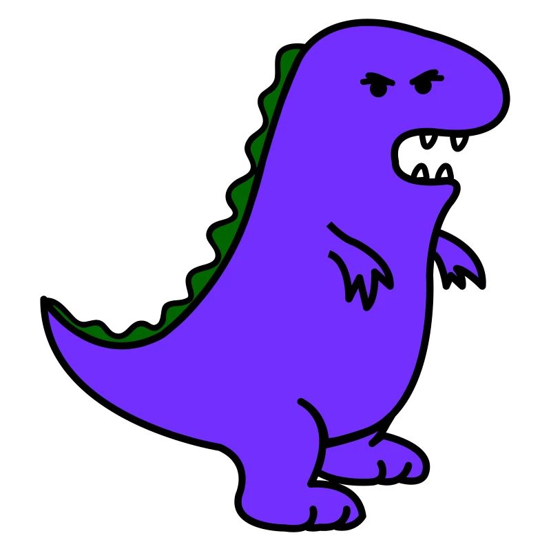 angry dino