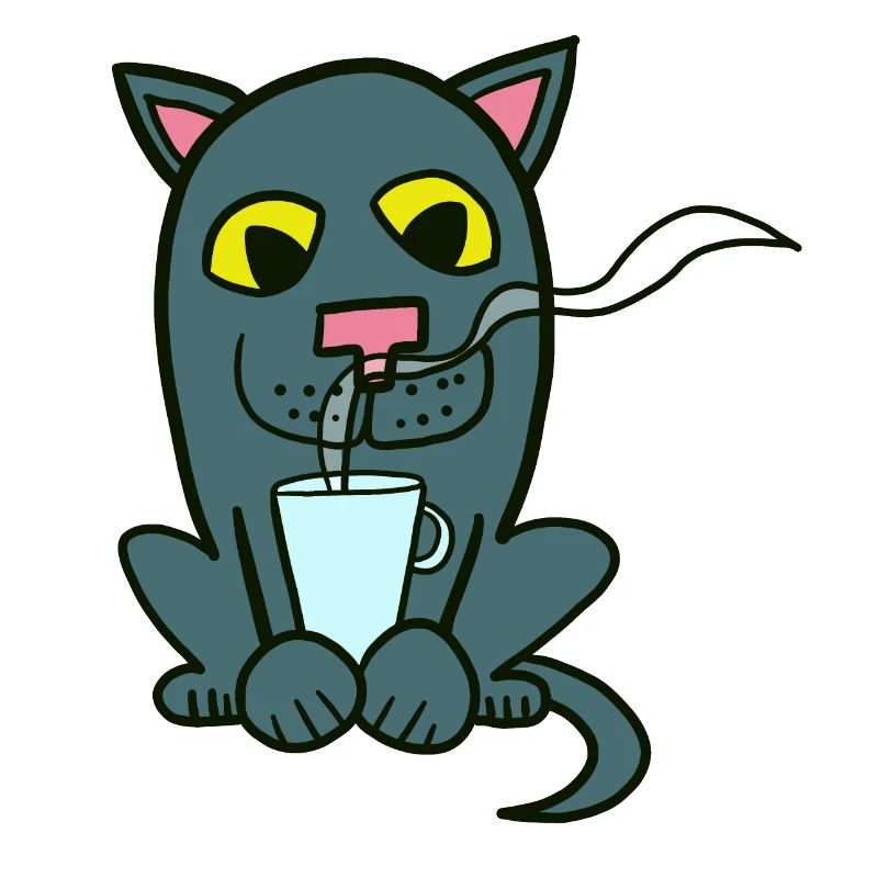 Kaffee und Katze