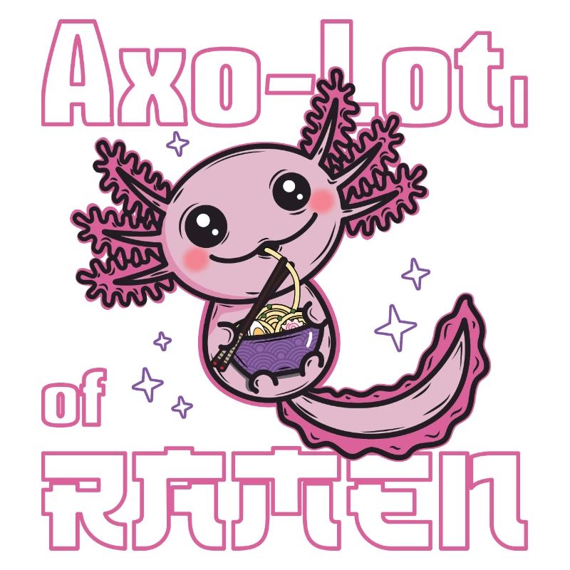 Axolotl isst Ramen