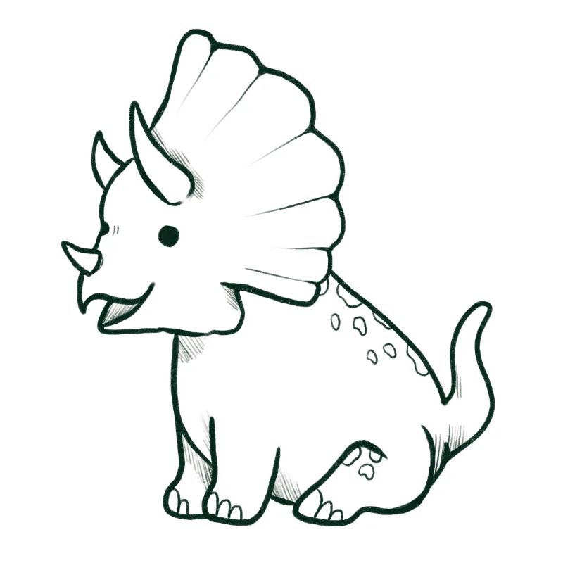 Süßer Triceratops Dino