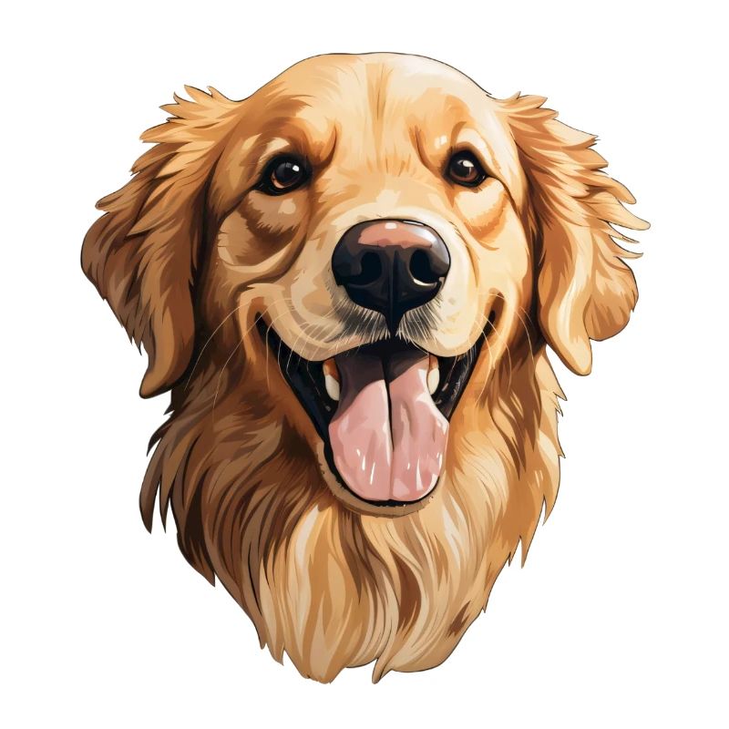 Golden Retriever Kopf