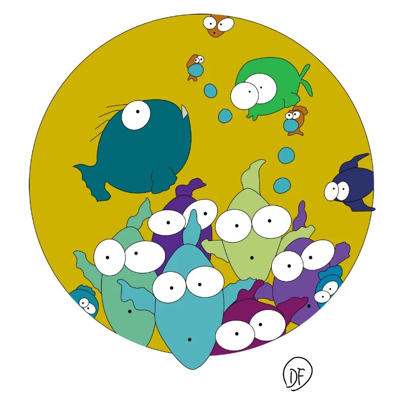 Fische beobachten Dich