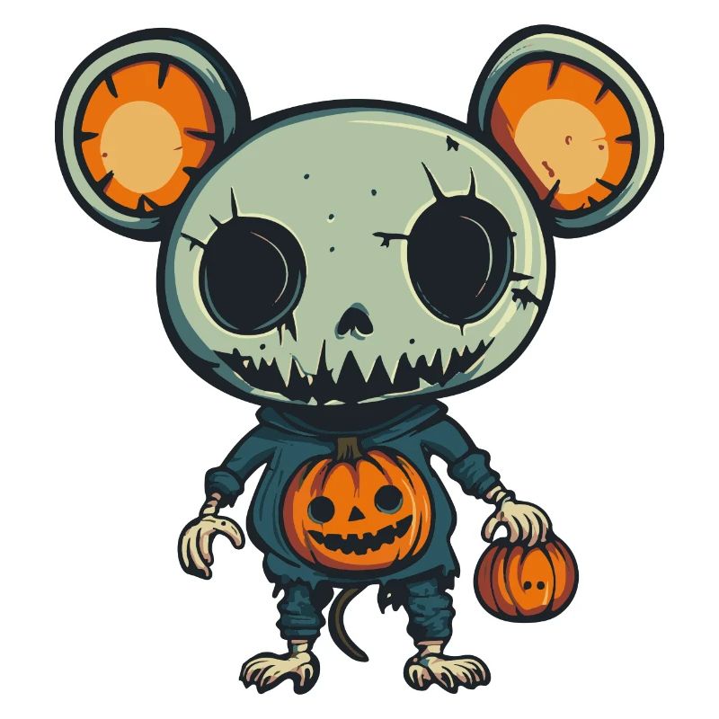 Mouse Halloween Comic Funny