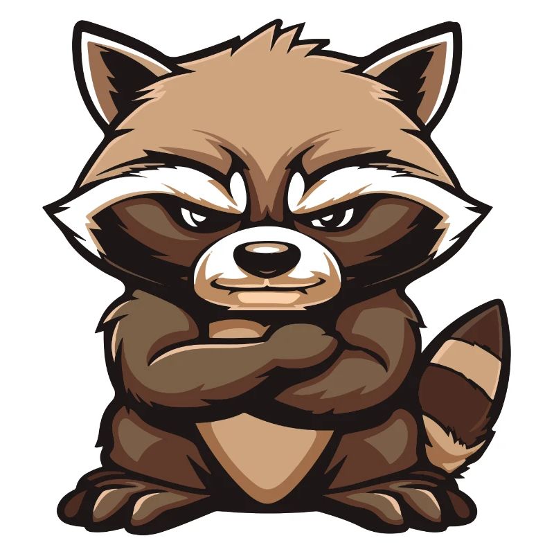 Waschbär Comic