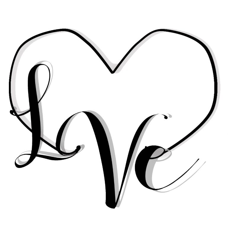 L♡VE - BlackNWhite