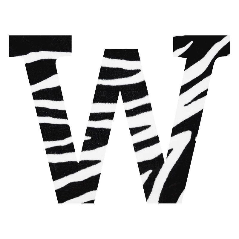 Buchstabe w zebra