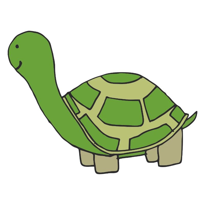 Verspielte Schildkröte Illustration