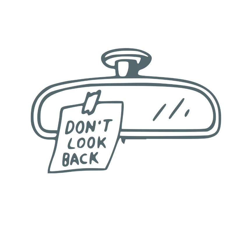 Rebellious Car Mirror Note Design