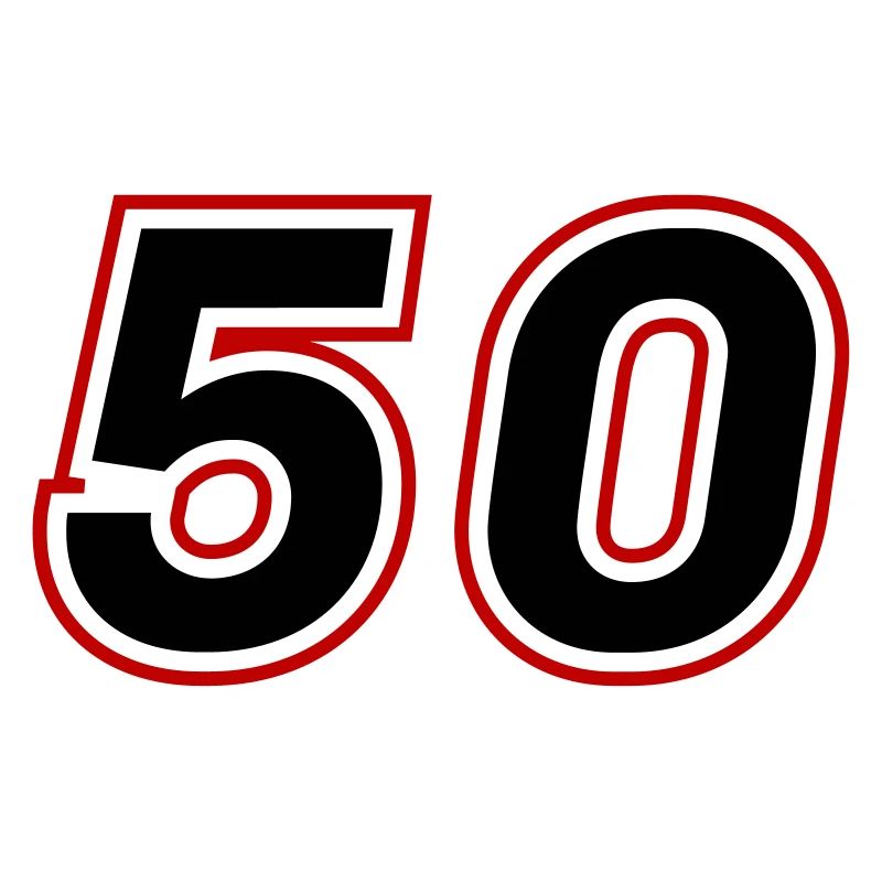 50 Zahl symbol