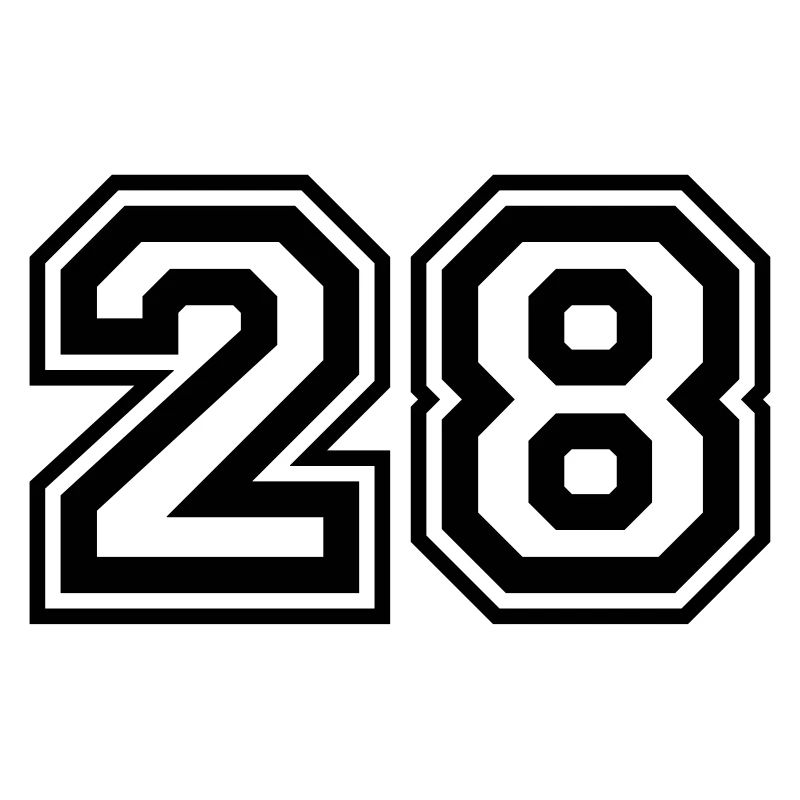 28 Zahl nummer