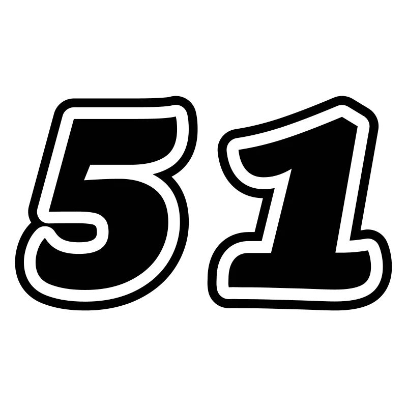 51 Zahl Symbol