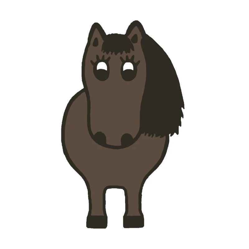 Kugelrundes Pony
