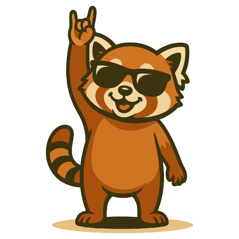 Red Panda Rocker – Cool Panda Cub