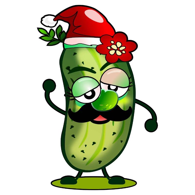 LUSTIGE GURKEN WEIHNACHTSMANN