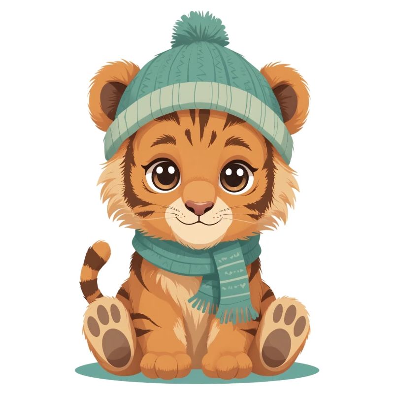 Wintertiger Jungtier