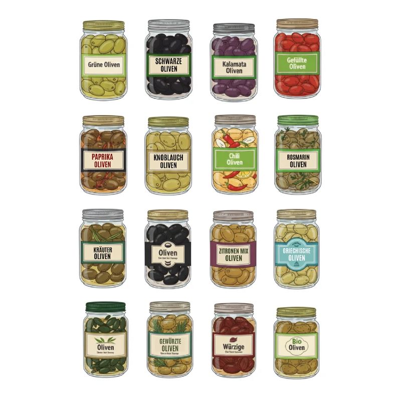 Oliven Im Glas