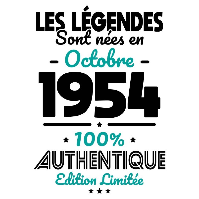 70th Anniversary - Legends born October 1954