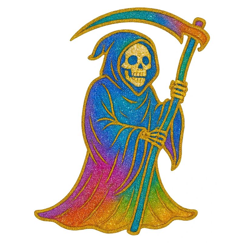 Regenbogen Sensenmann