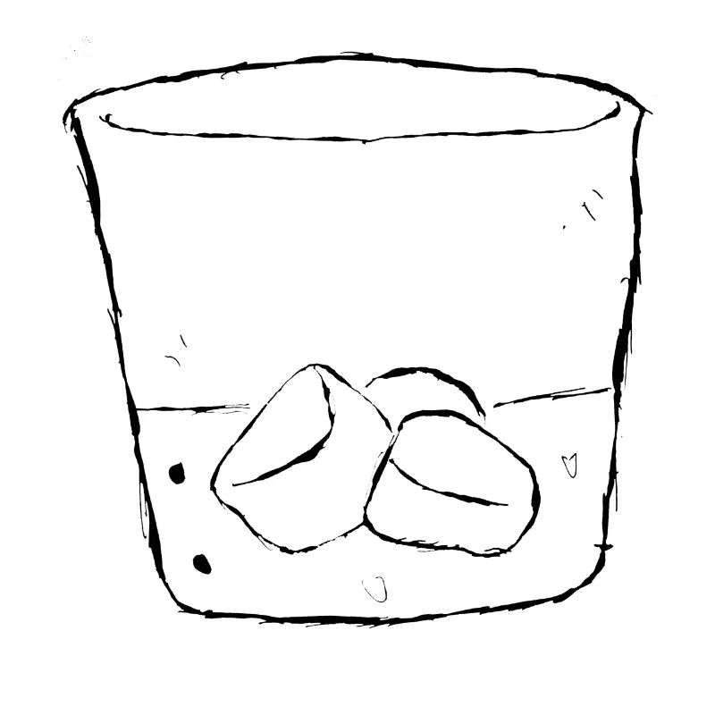 Whisky Glas Schwarz