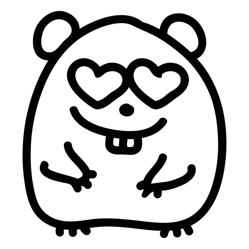 Verliebter Hamster - Line