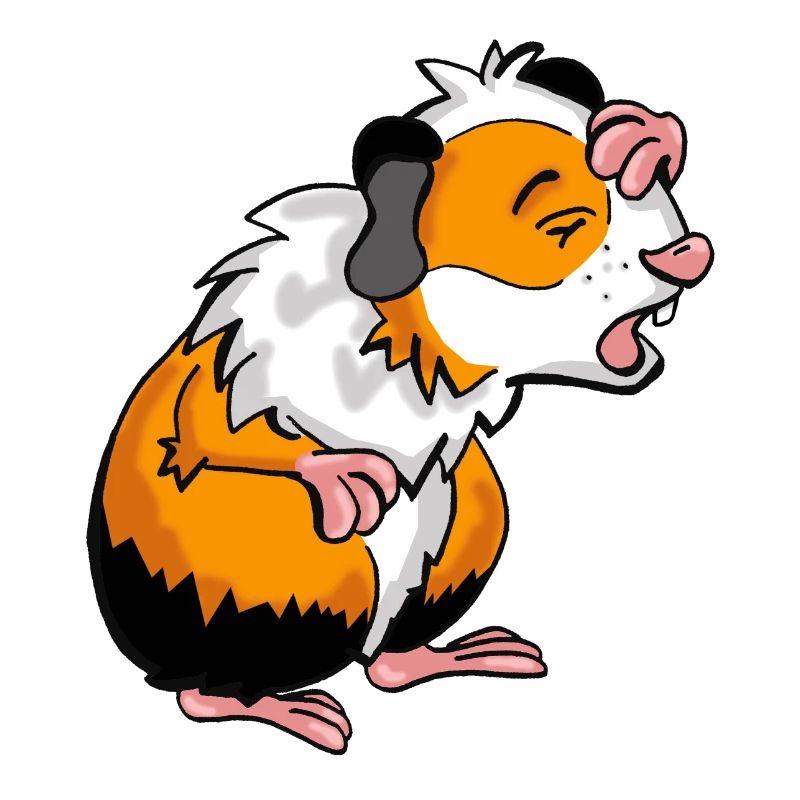 Bande dessinée de cochon d'Inde