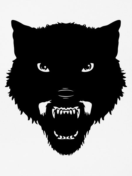 schwarzer Wolfskopf