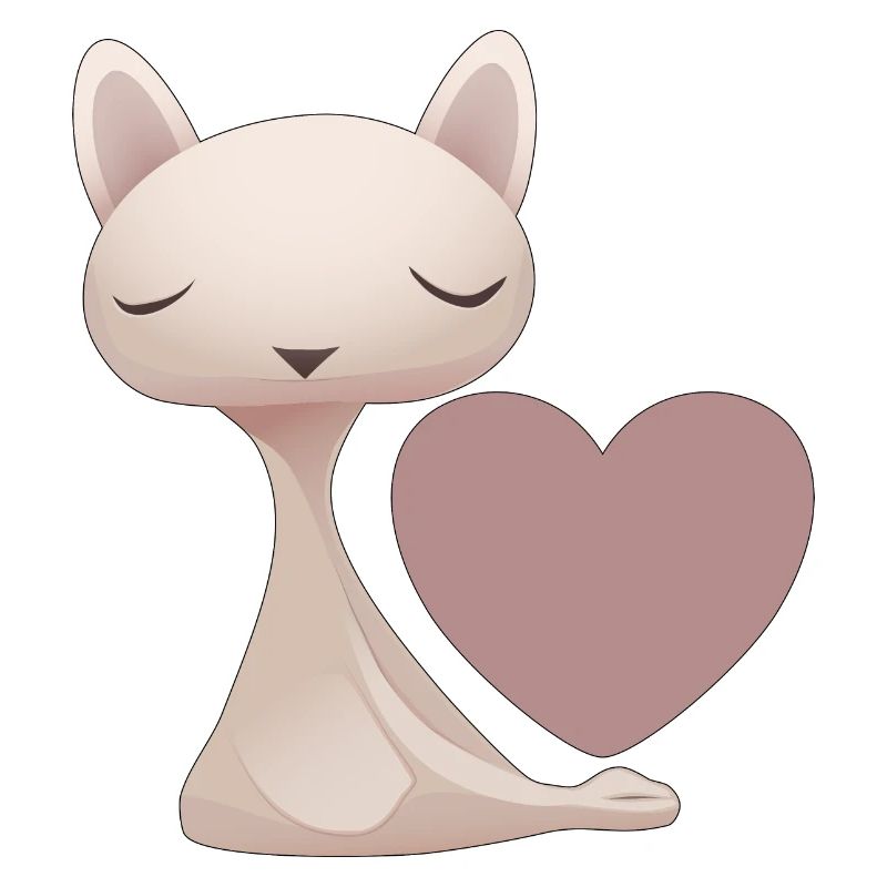 Katze Herz Liebe