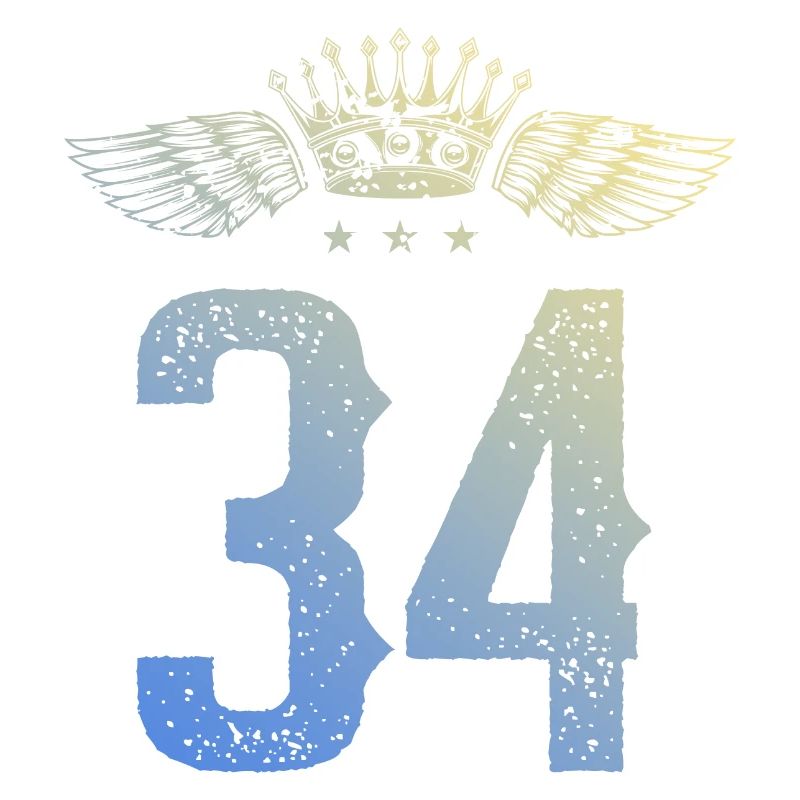 34 Zahl Krone